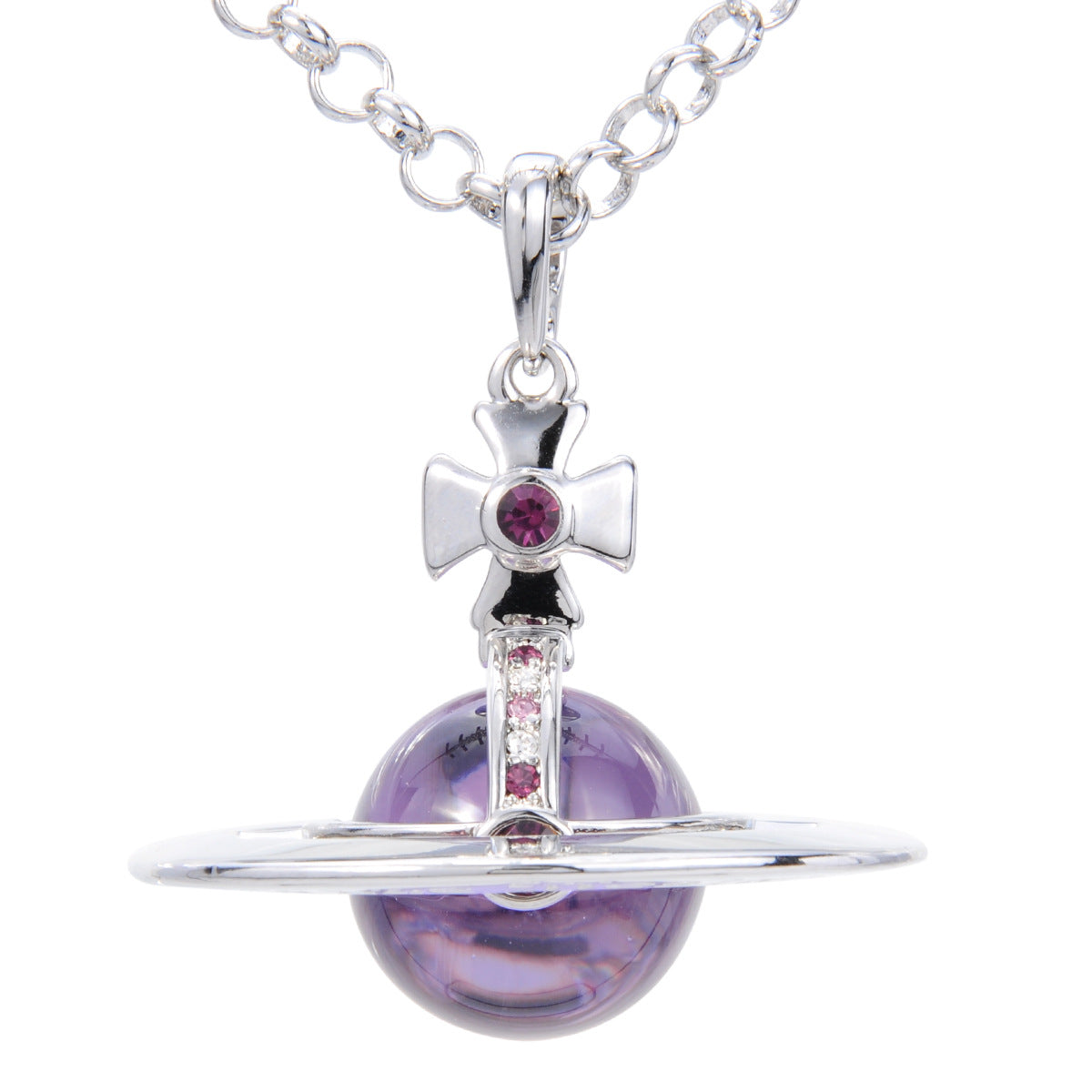 Vivienne Westwood 20MM lettering version micro glass bead pendant necklace