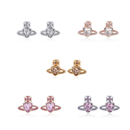 Vivienne Westwood bohemian style loving heart zircon