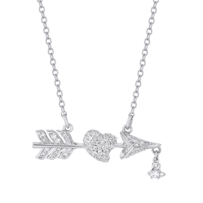 Vivienne Westwood arrow through heart pendant necklace premium exquisite and versatile