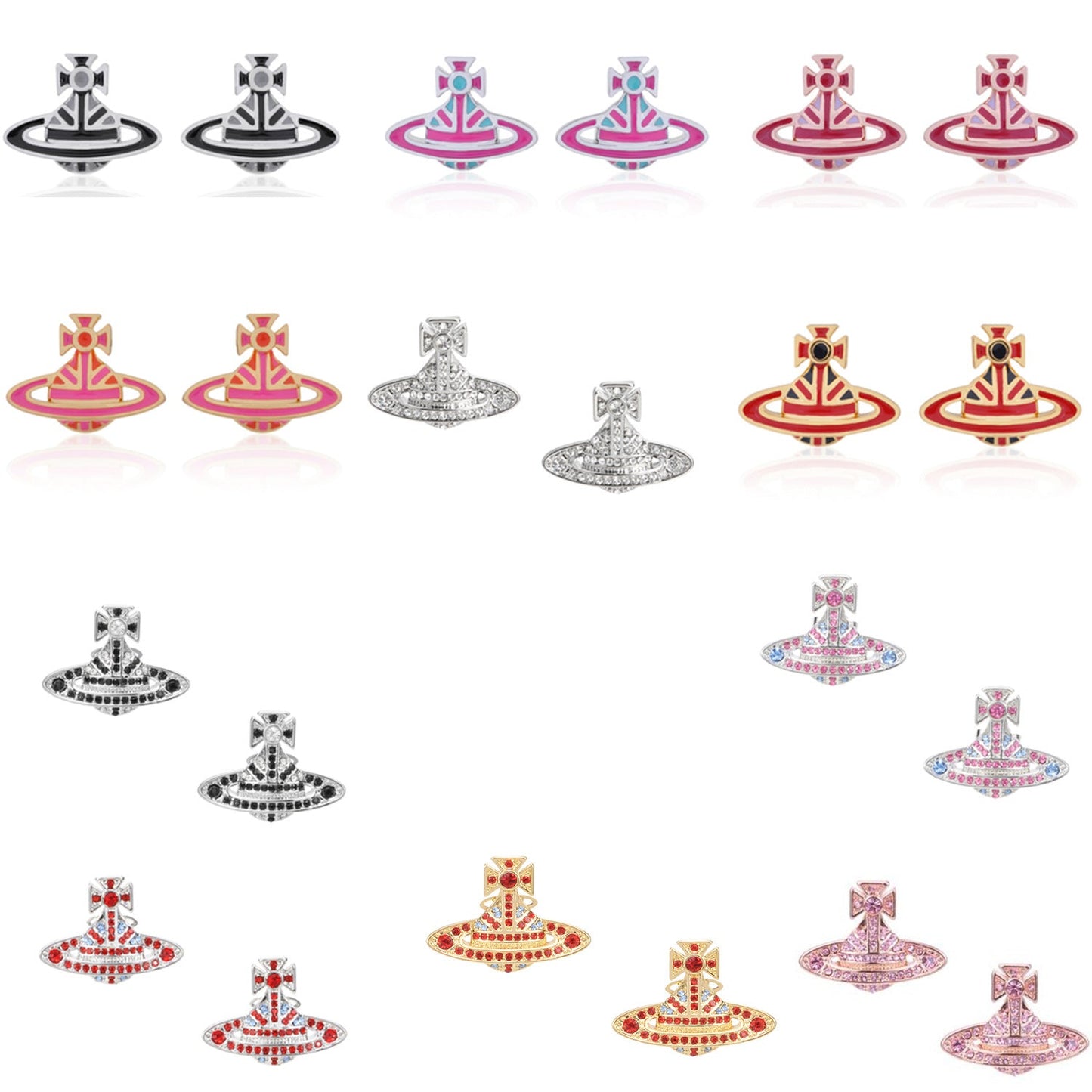 Vivienne Westwood M series European and American punk earrings