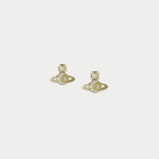 Vivienne Westwood DORINA star and moon earrings advanced sense