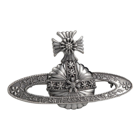 Vivienne Westwood vintage silver carved brooch