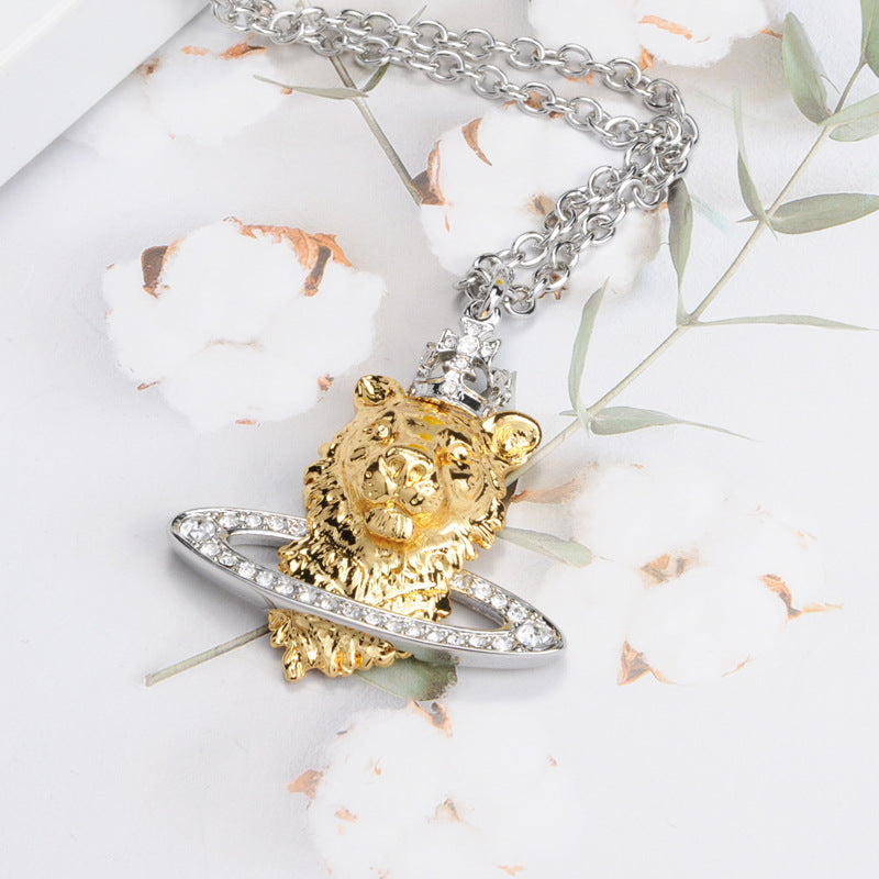 Vivienne Westwood lion's head pendant necklace