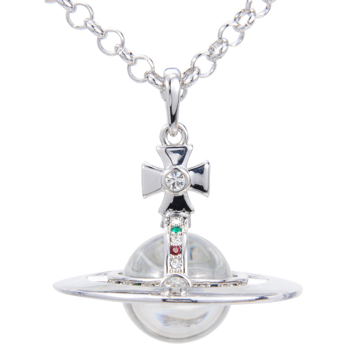 Vivienne Westwood 20MM lettering version micro glass bead pendant necklace