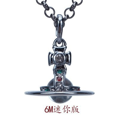 Vivienne Westwood 6mm mini three-dimensional necklace punk accessories