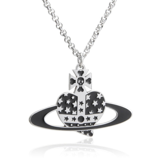 Vivienne Westwood love pendant necklace European and American punk personality all-match