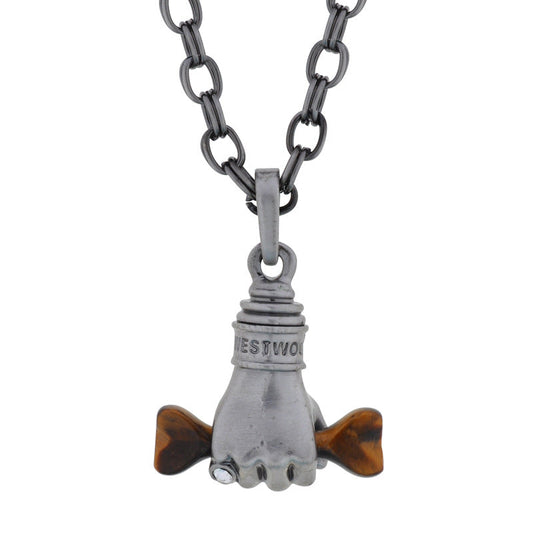 Vivienne Westwood vintage hand-held bone pendant necklace punk