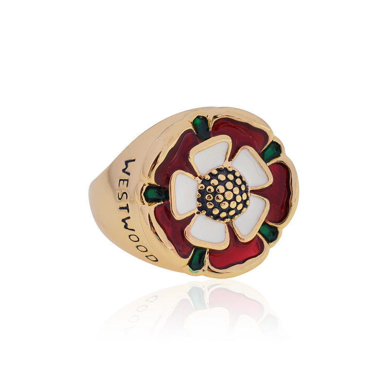 Vivienne Westwood Tudor Rose ring graceful personality niche