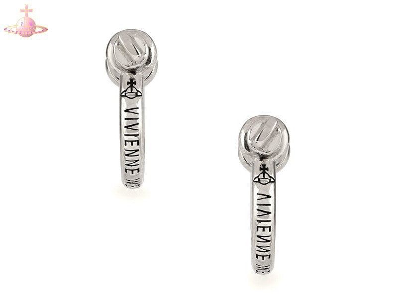 Vivienne Westwood counter new MINERVA ear studs elegant silver