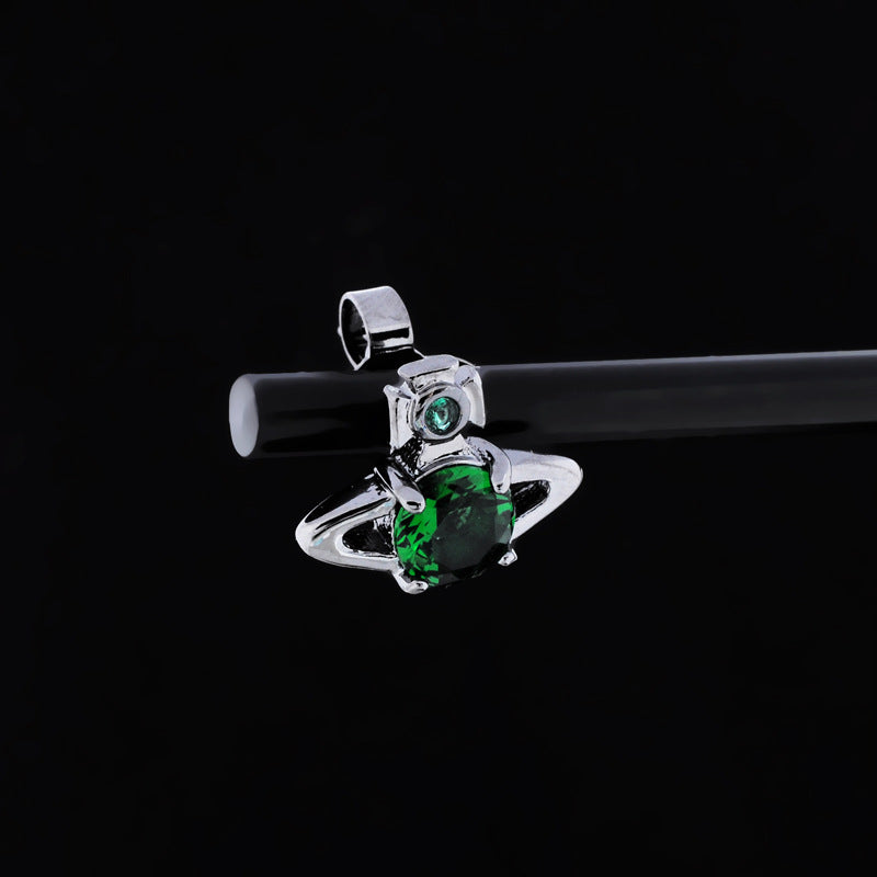 Vivienne Westwood four-claw Zircon stud earrings small and exquisite