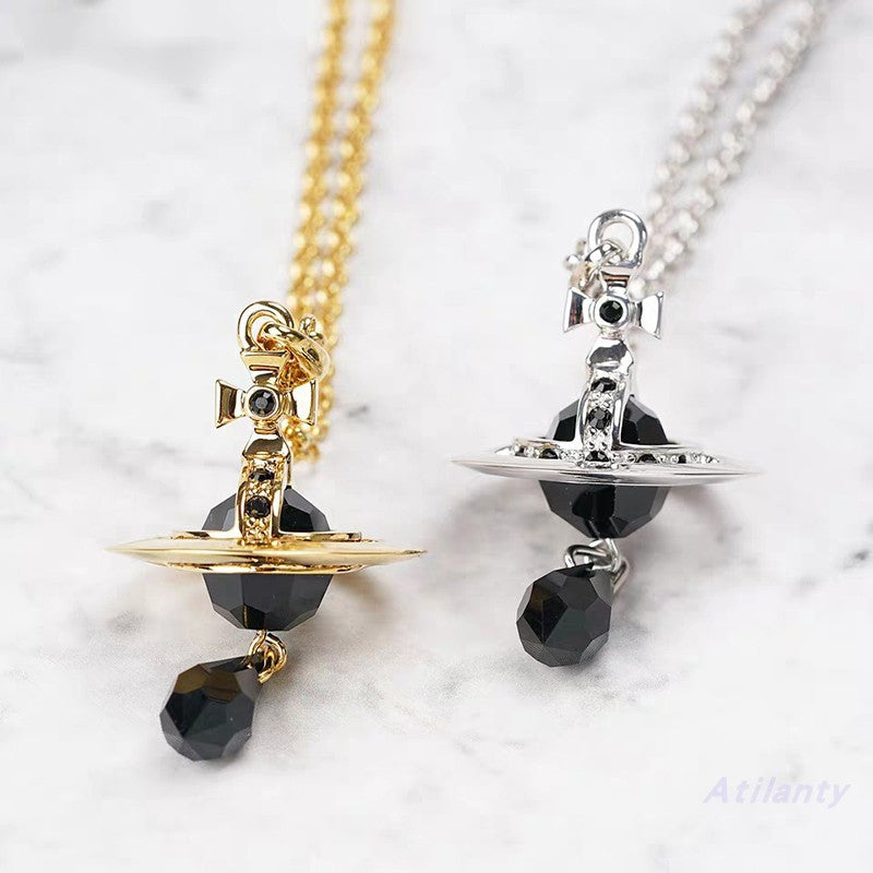 Vivienne Westwood Austrian crystal element three-dimensional pendant necklace advanced