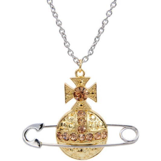 Vivienne Westwood pendant necklace sweater chain niche personality advanced