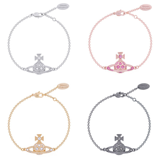 Vivienne Westwood honeycomb bracelet ins niche personality high-grade bracelet