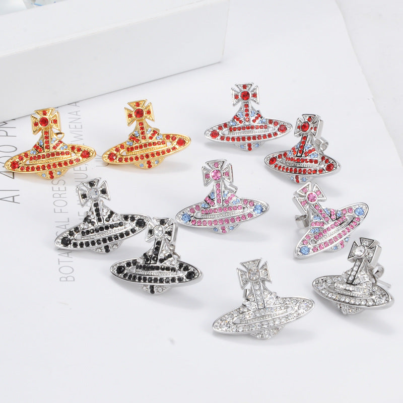 Vivienne Westwood M series European and American punk earrings