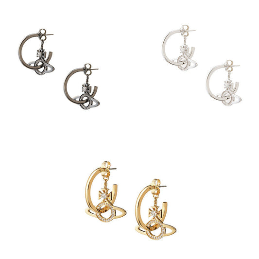 Vivienne Westwood MIRANDA three-in-one ear studs all-matching