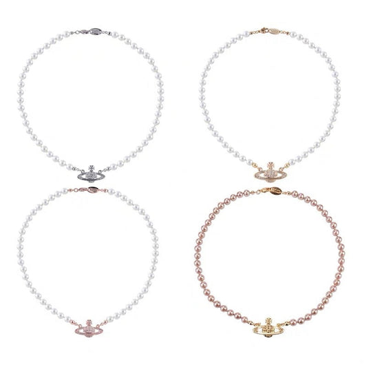 Vivienne Westwood classic single layer orb pearl necklace
