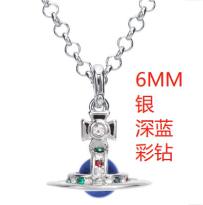 Vivienne Westwood 6mm mini three-dimensional necklace punk accessories