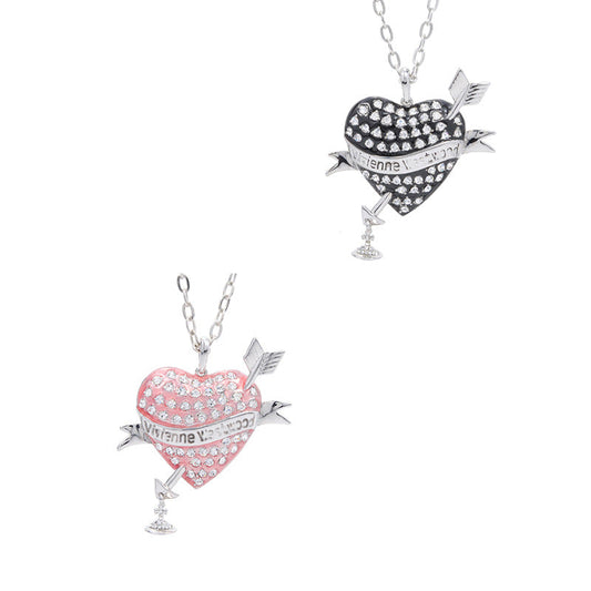 Vivienne Westwood God of love with one arrow heart pendant necklace personality punk
