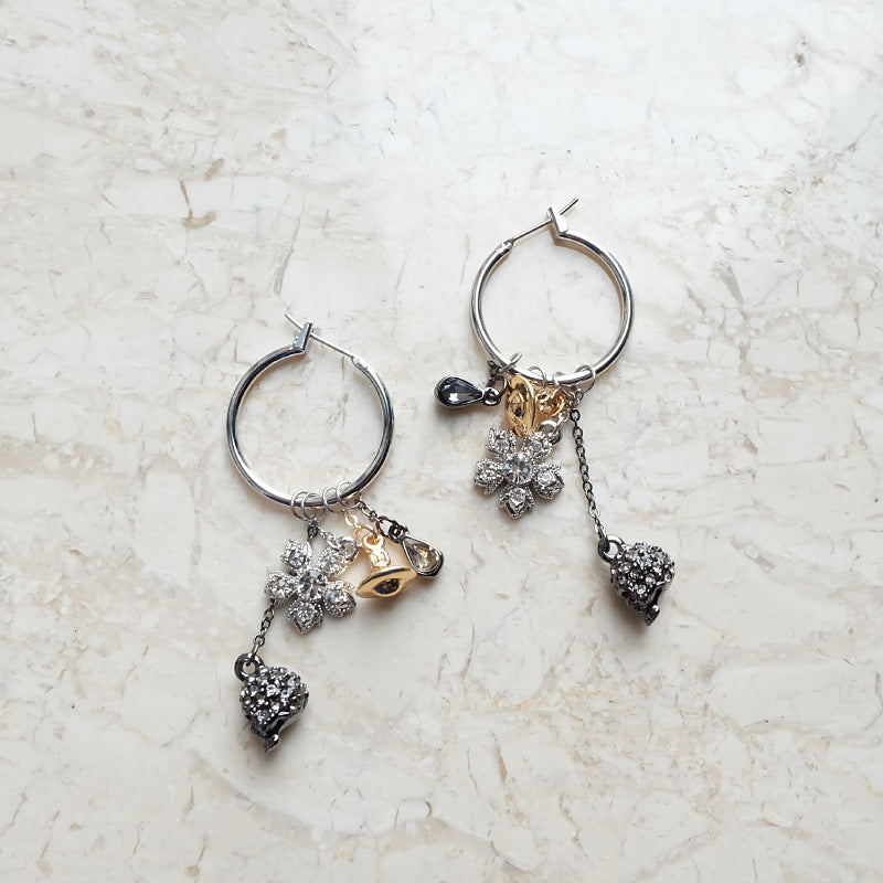 Vivienne Westwood big skull multi DIY accessories ear rings fashion luxury original