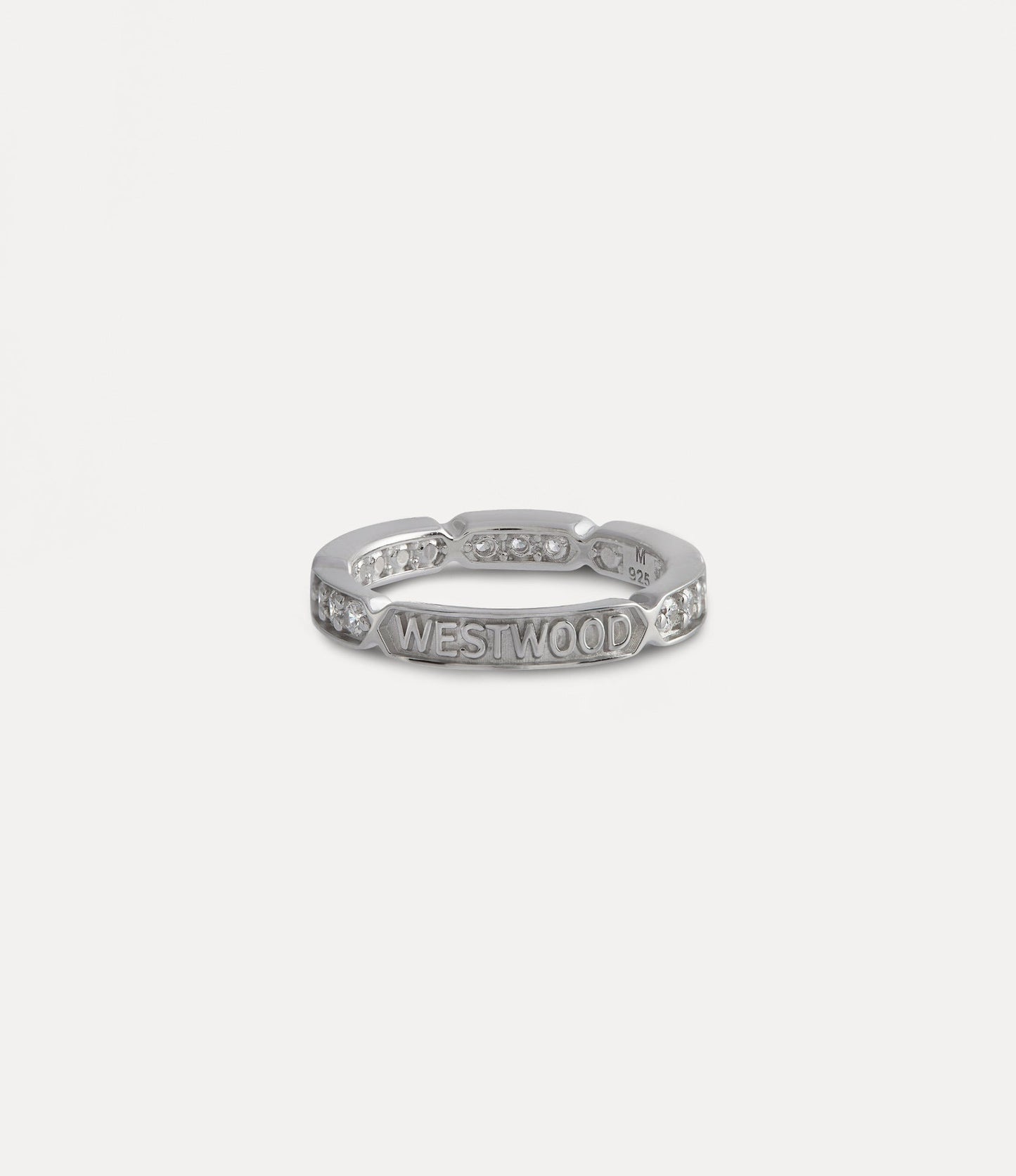 Vivienne Westwood THETIS ring silver stitching logo