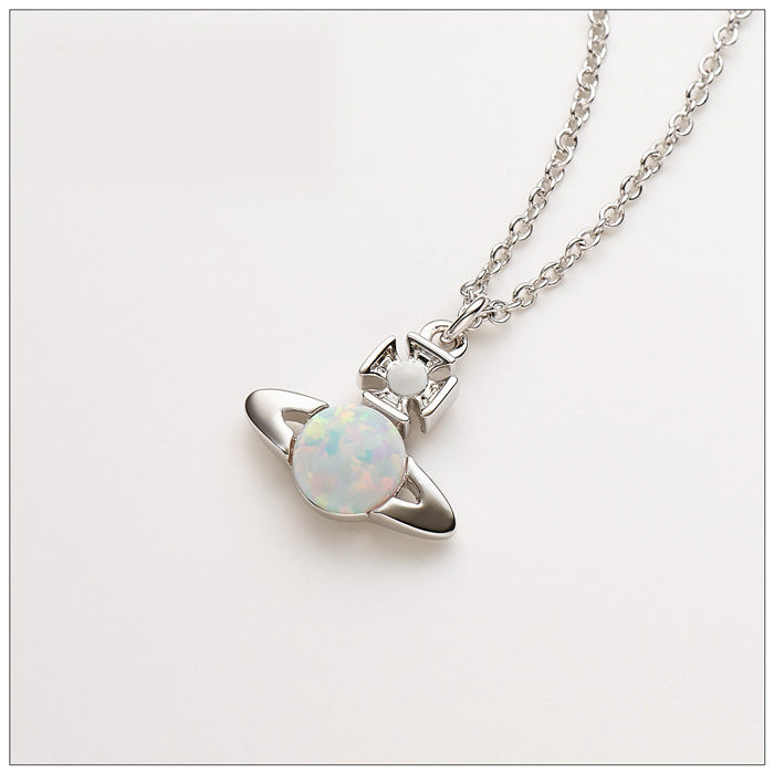 Vivienne Westwood ISABELITTA opal stone necklace spring and summer New