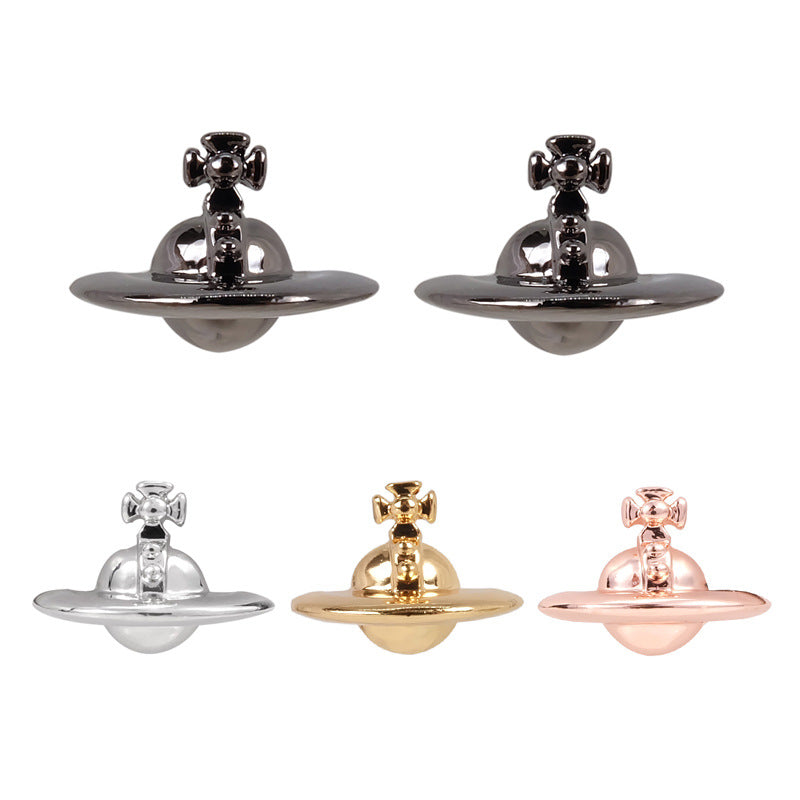 Vivienne Westwood 3D rose gold and silver gun black four-color semi-glossy