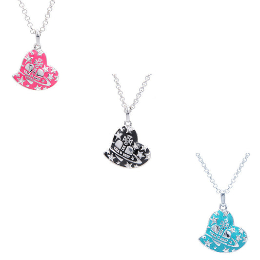Vivienne Westwood love pendant necklace Starry Sky personality High sense