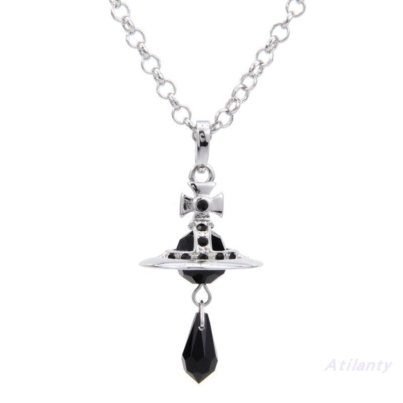 Vivienne Westwood Austrian crystal element three-dimensional pendant necklace advanced