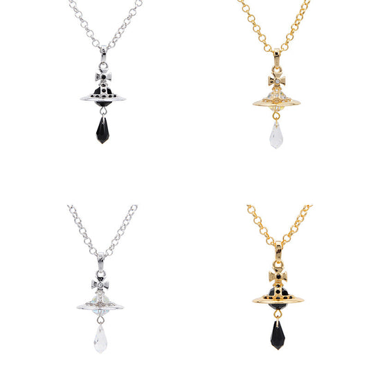 Vivienne Westwood Austrian crystal element three-dimensional pendant necklace advanced