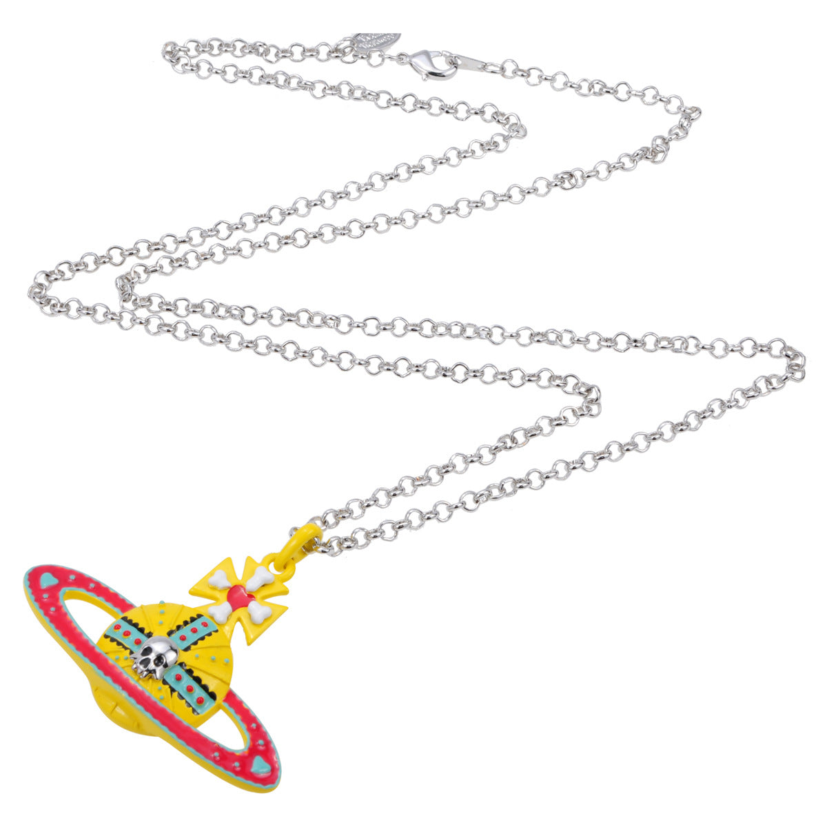 Vivienne Westwood paint skull pendant necklace personality European and American punk