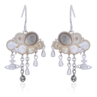 Vivienne Westwood vintage distressed a little cloud earrings women punk spot accessories