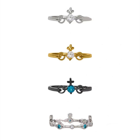Vivienne Westwood hortense mini single diamond Saturn ring Classic
