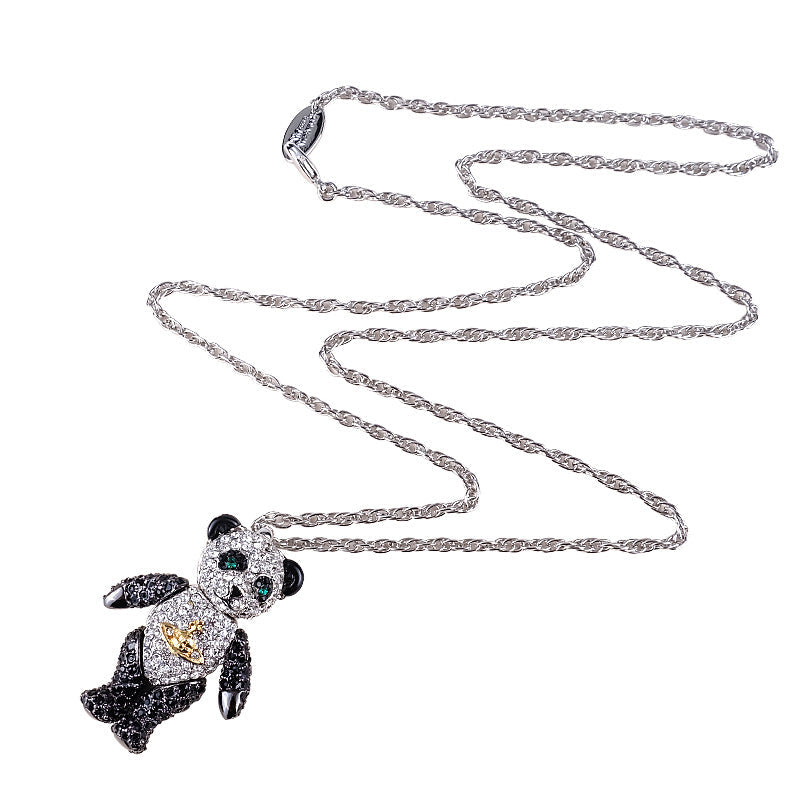 Vivienne Westwood full Diamond Bear pendant
