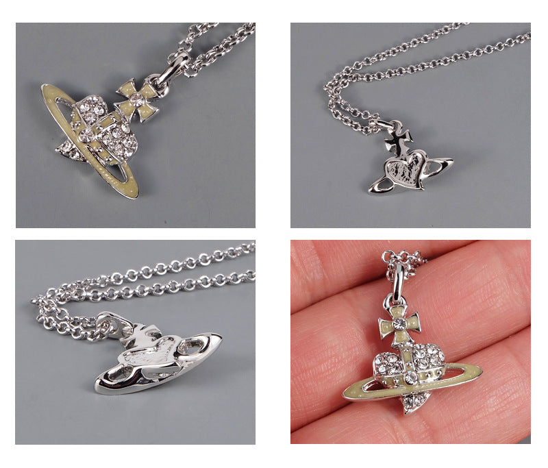 Vivienne Westwood small love pendant necklace women's high sense