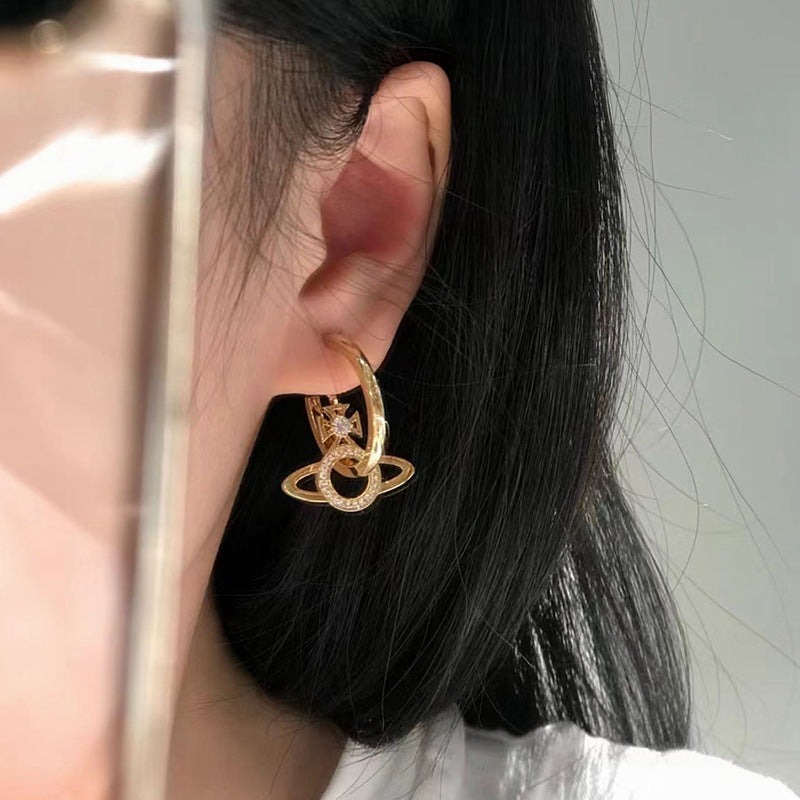 Vivienne Westwood MIRANDA three-in-one ear studs all-matching