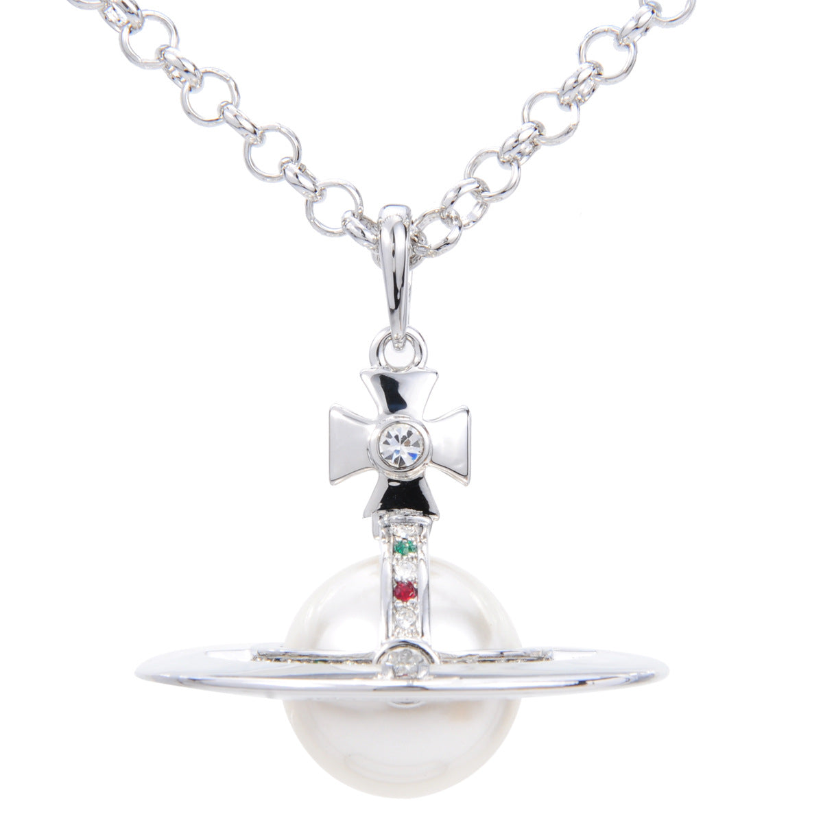 Vivienne Westwood 20MM lettering version micro glass bead pendant necklace