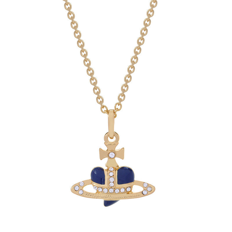 Vivienne Westwood paint love heart series pendant necklace