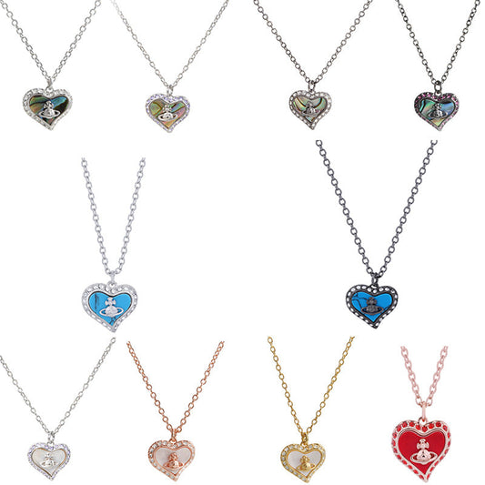 Vivienne Westwood love series shell pendant necklace