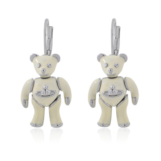 Vivienne Westwood vintage paint bear earrings movable joint