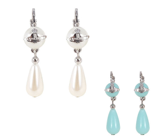 Vivienne Westwood old version pearl earrings luxury original Advanced