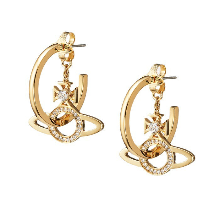 Vivienne Westwood MIRANDA three-in-one ear studs all-matching