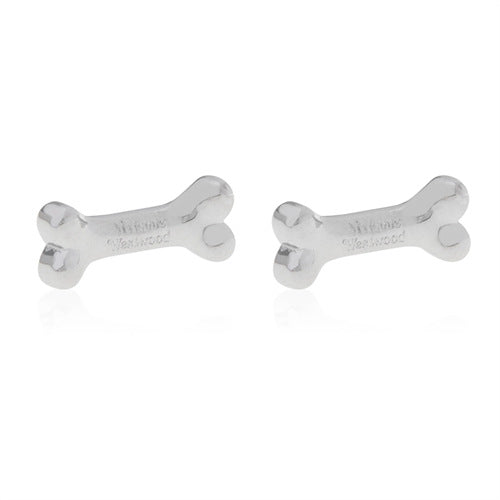 Vivienne Westwood small bone series ear studs versatile personality punk