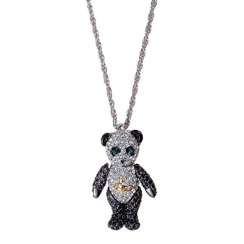 Vivienne Westwood full Diamond Bear pendant