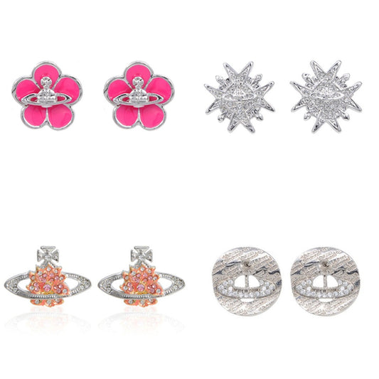 Vivienne Westwood flower series exquisite fashion all-match advanced
