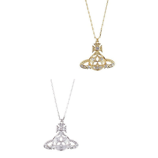 Vivienne Westwood hollow series pendant necklace niche normcore bag