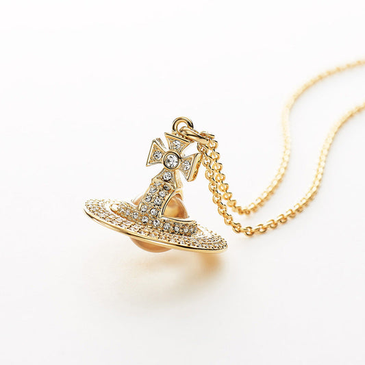 Vivienne Westwood Soladado gang drill necklace for women Special Interest light luxury