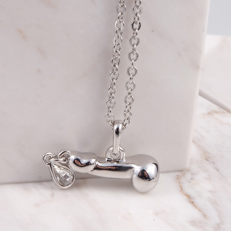 Vivienne Westwood water drop pendant necklace personality punk