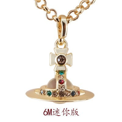 Vivienne Westwood 6mm mini three-dimensional necklace punk accessories