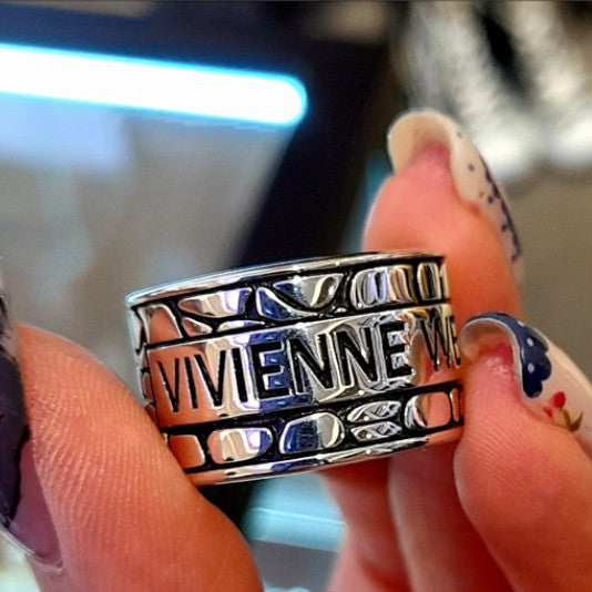 Vivienne Westwood spring and summer pattern ring punk European and American style