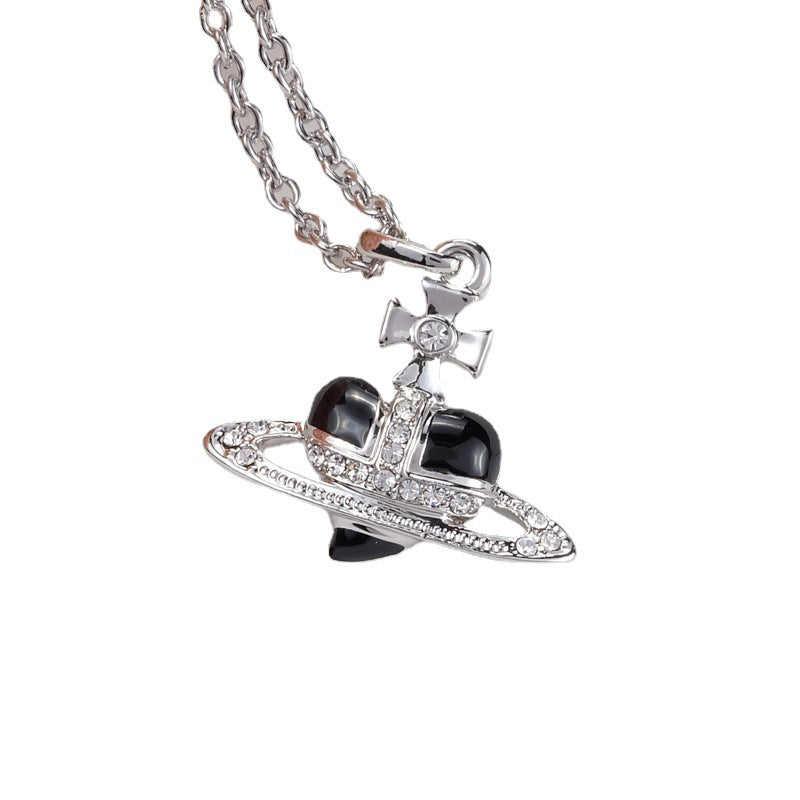 Vivienne Westwood paint love heart series pendant necklace